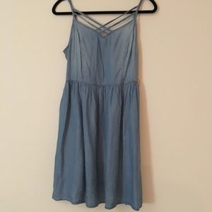 Denim mini summer dress
